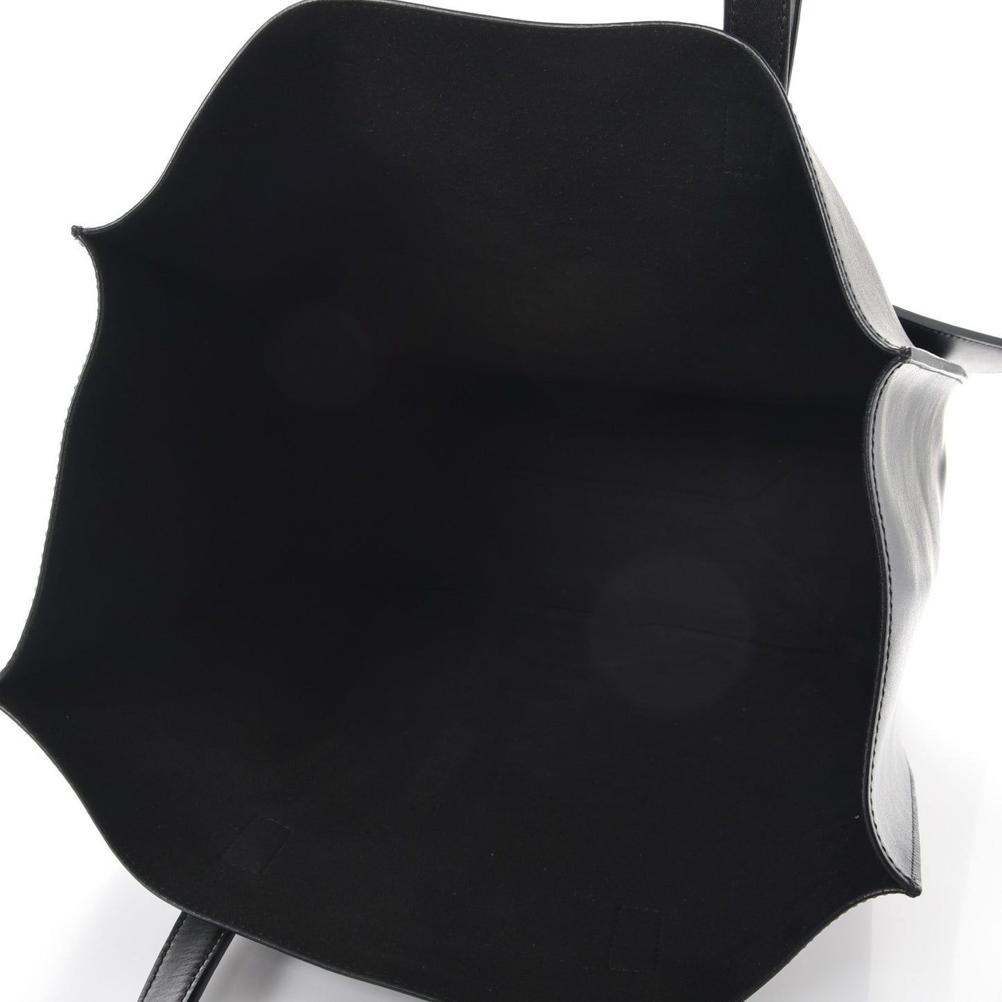 Calfskin Love Print Shopper Tote Black