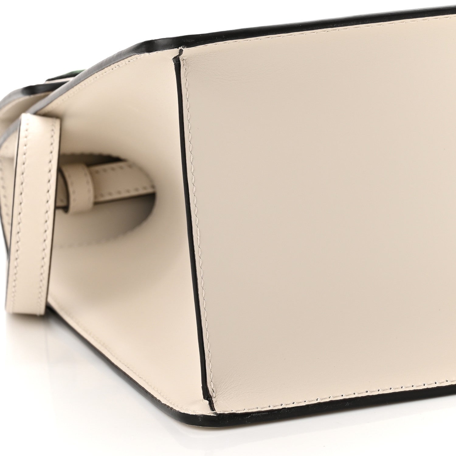 Gucci Calfskin Floral Medium Sylvie Top Handle Bag Off White 9 of 10
