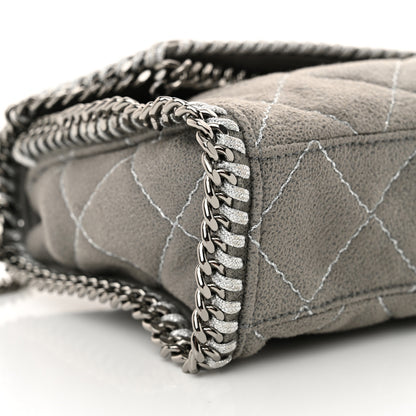 Stella McCartney Shaggy Deer Quilted Mini Falabella Tote Grey 9 of 10