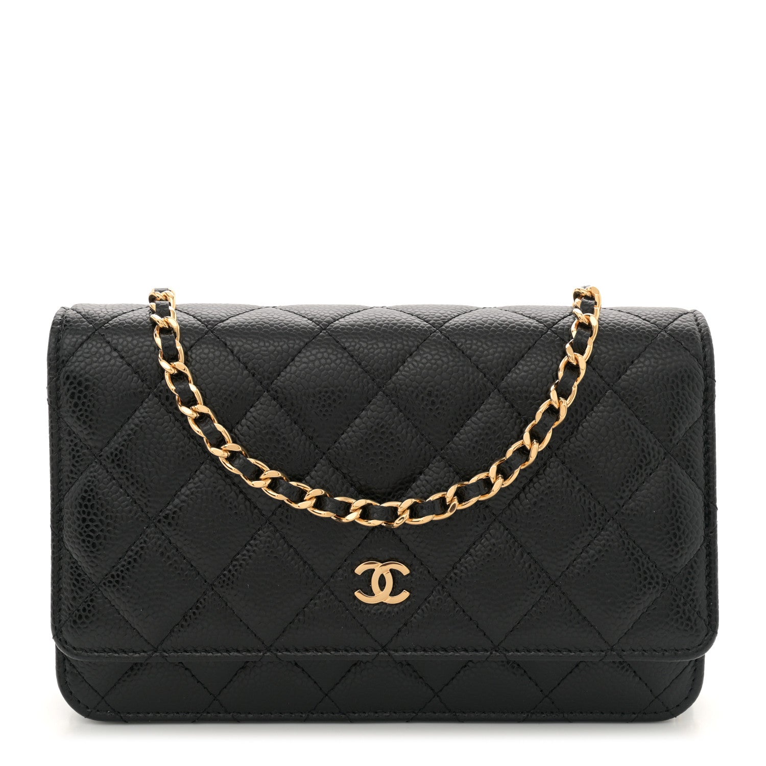Chanel Caviar Quilted Wallet on Chain WOC Black 1 of 11