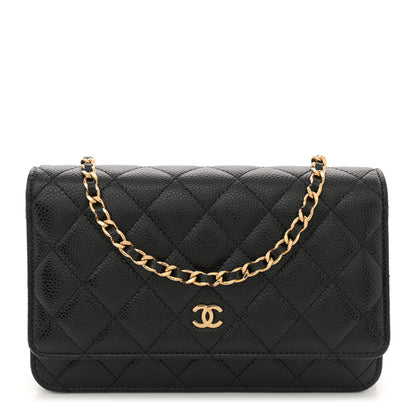 Chanel Caviar Quilted Wallet on Chain WOC Black 1 of 11