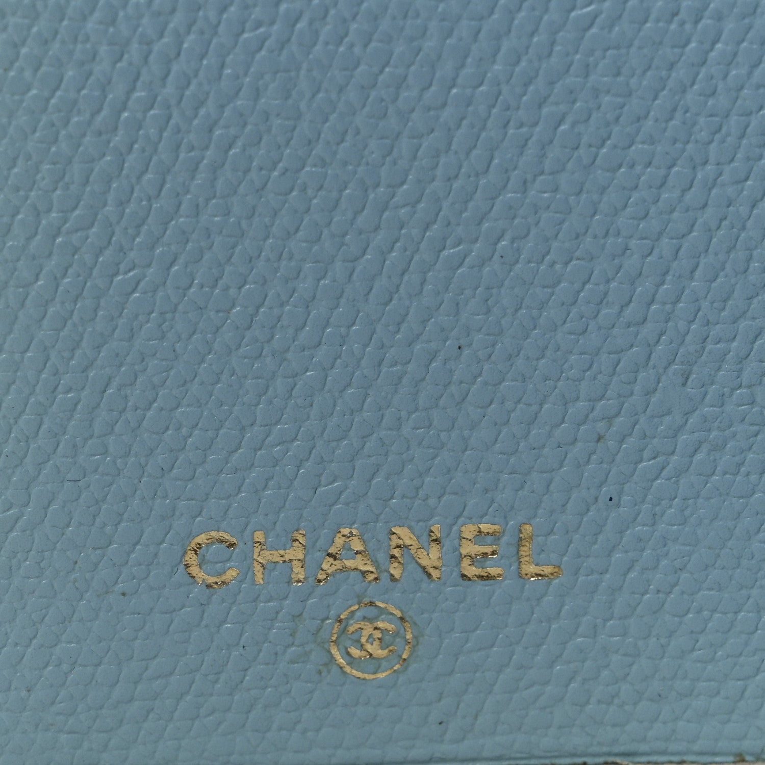 Chanel Caviar CC Card Holder Light Blue 6 of 8