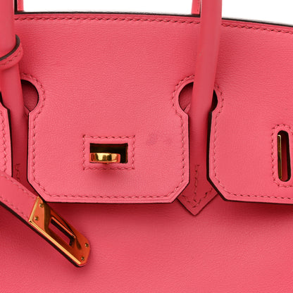 Hermes Swift Birkin 25 Rose Azalee 11 of 11