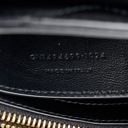 Saint Laurent Calfskin Y Quilted Monogram Small Loulou Chain Satchel Black 8 of 12