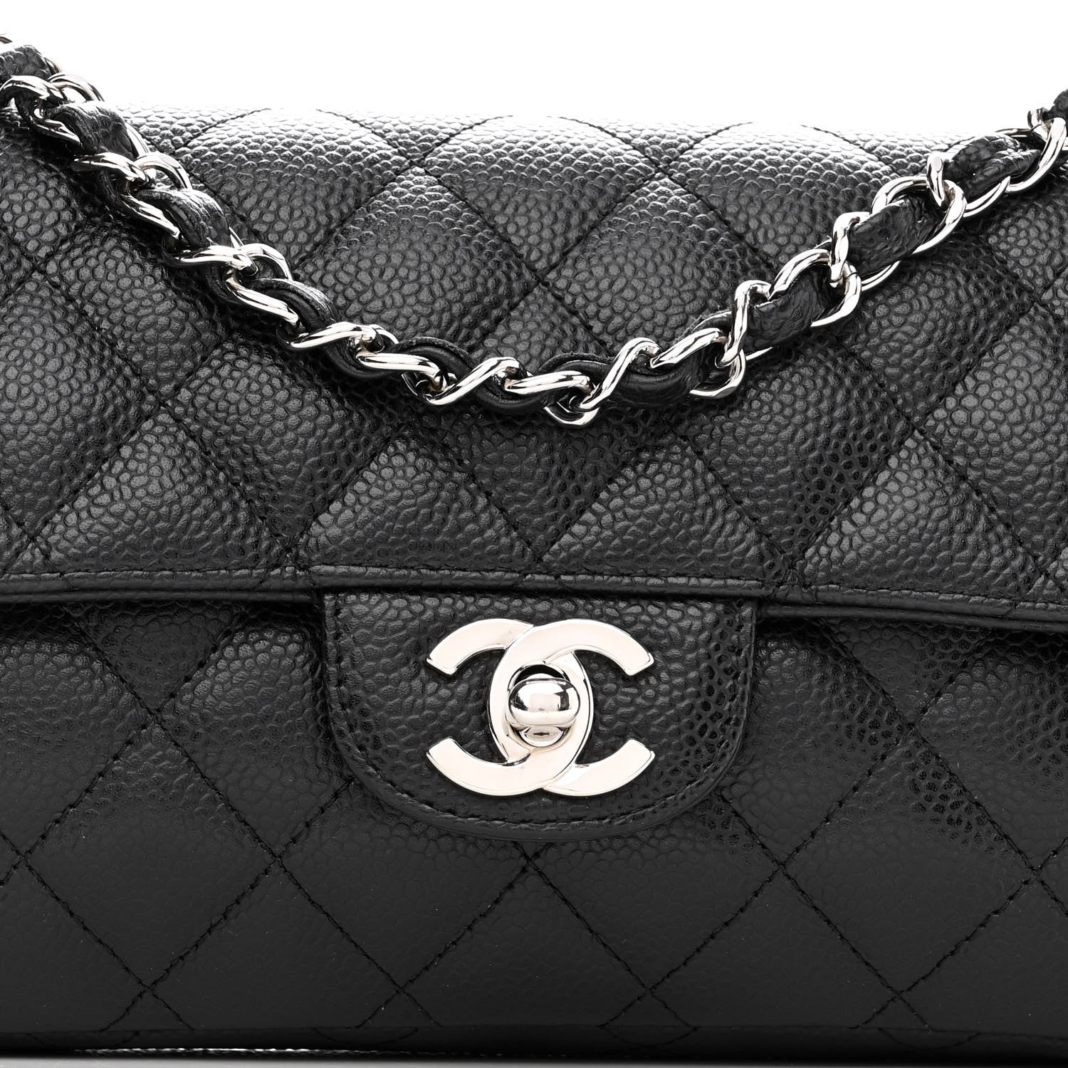 Chanel Caviar Quilted East West Flap Black 5 of 12