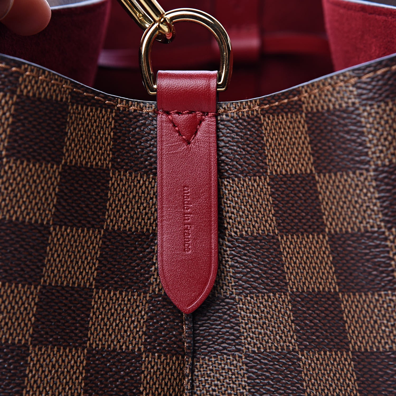 Louis Vuitton Damier Ebene Neonoe MM Cherry Berry 7 of 10