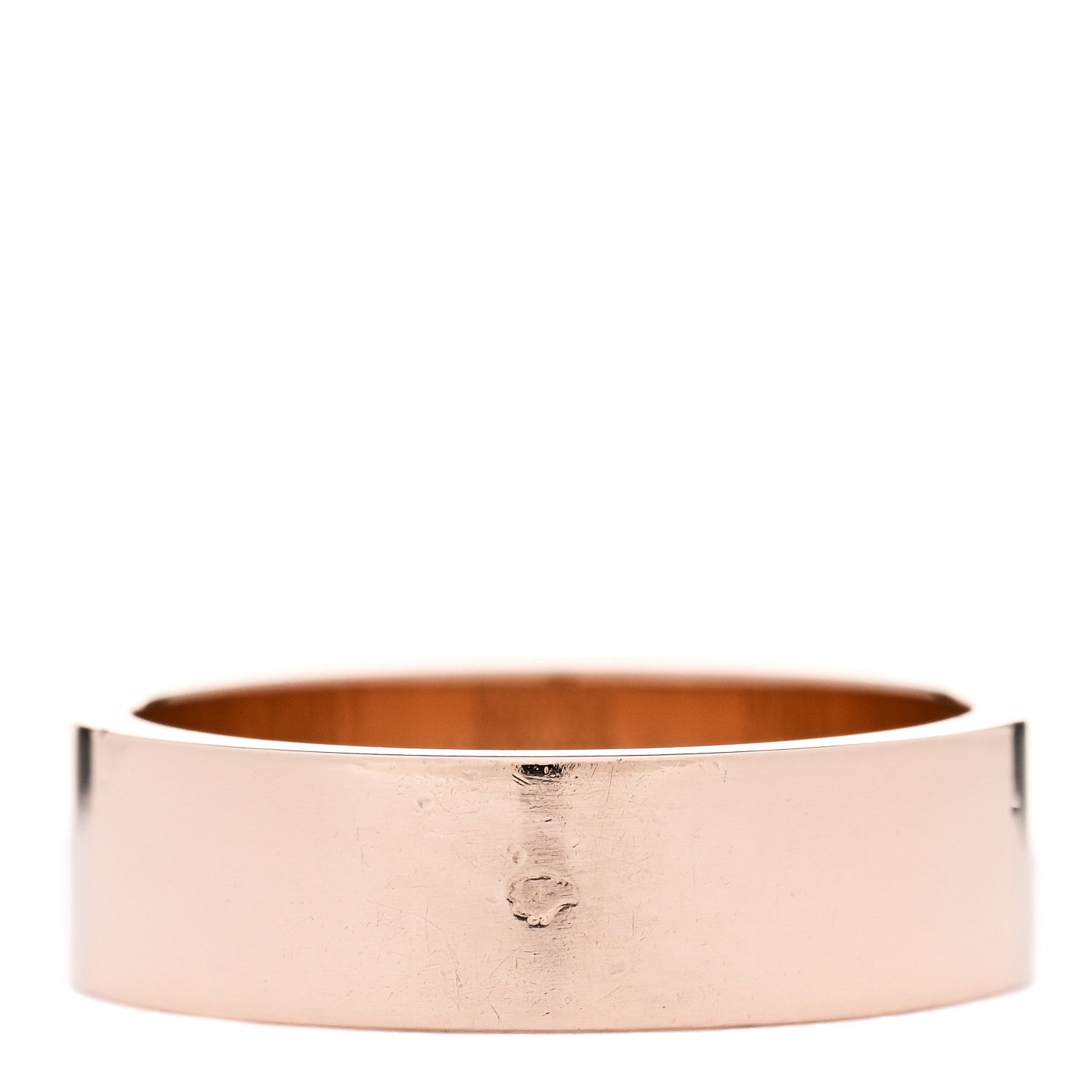Hermes 18K Rose Gold Diamond PM Kelly Ring 48 4.5 3 of 5