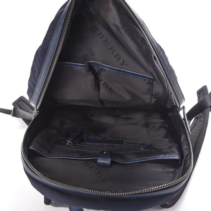 Burberry Nylon Printed Calfskin Marden Backpack Blue 7 of 8