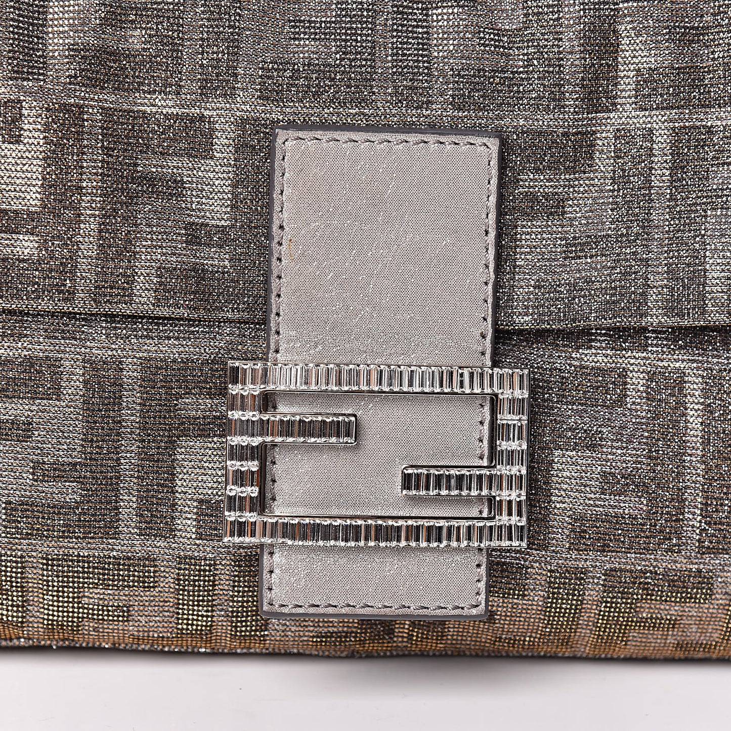 Metallic Lurex Zucca Vitello Baguette Oro Argento
