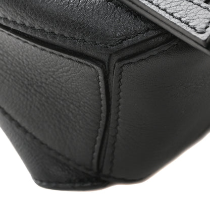 Loewe Calfskin Mini Puzzle Bumbag Black 8 of 9