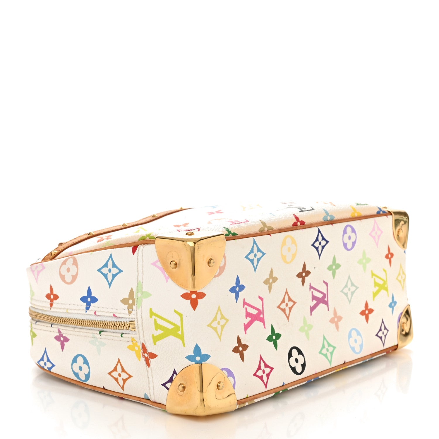 Louis Vuitton LOUIS VUITTON Monogram Multicolor Trouville White 4 of 12