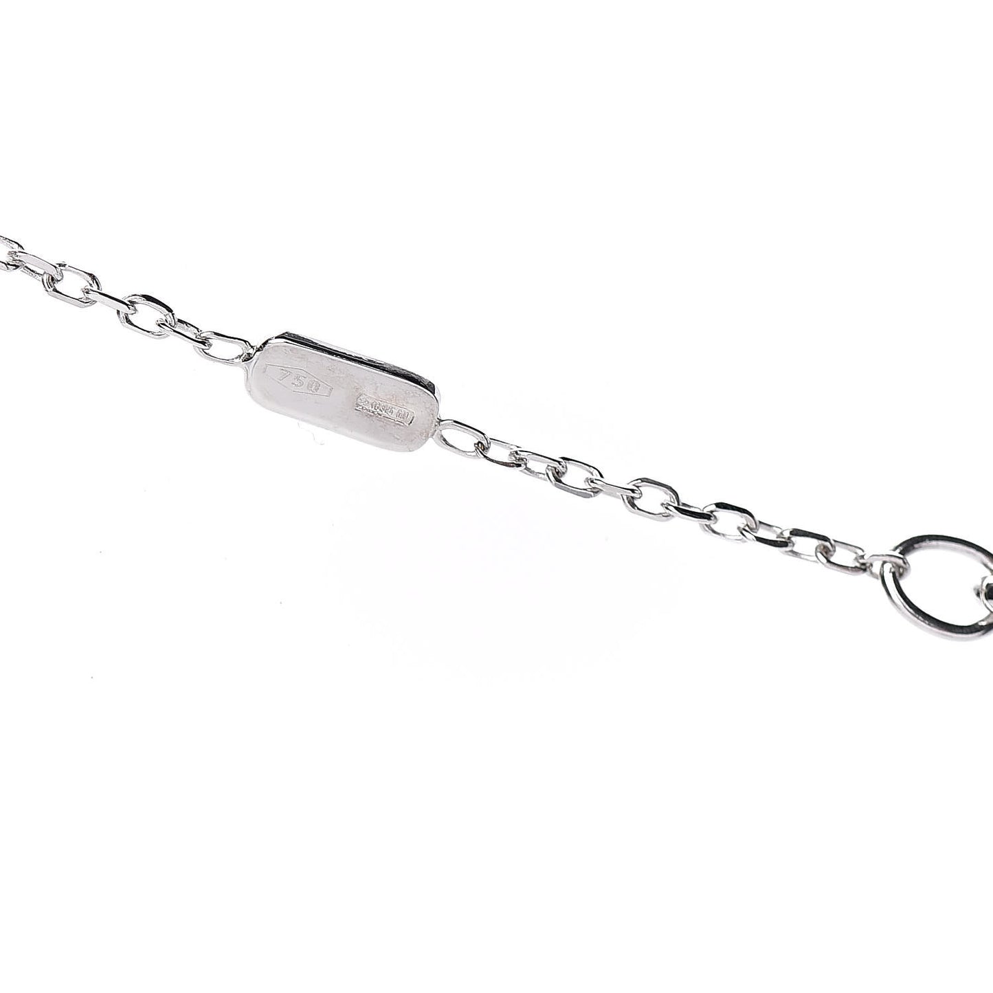18K White Gold Icon Twirl Pendant Necklace