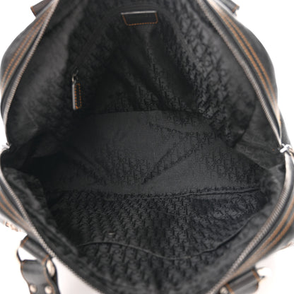 Christian Dior Calfskin Medium Gaucho Double Saddle Bag Black 5 of 15