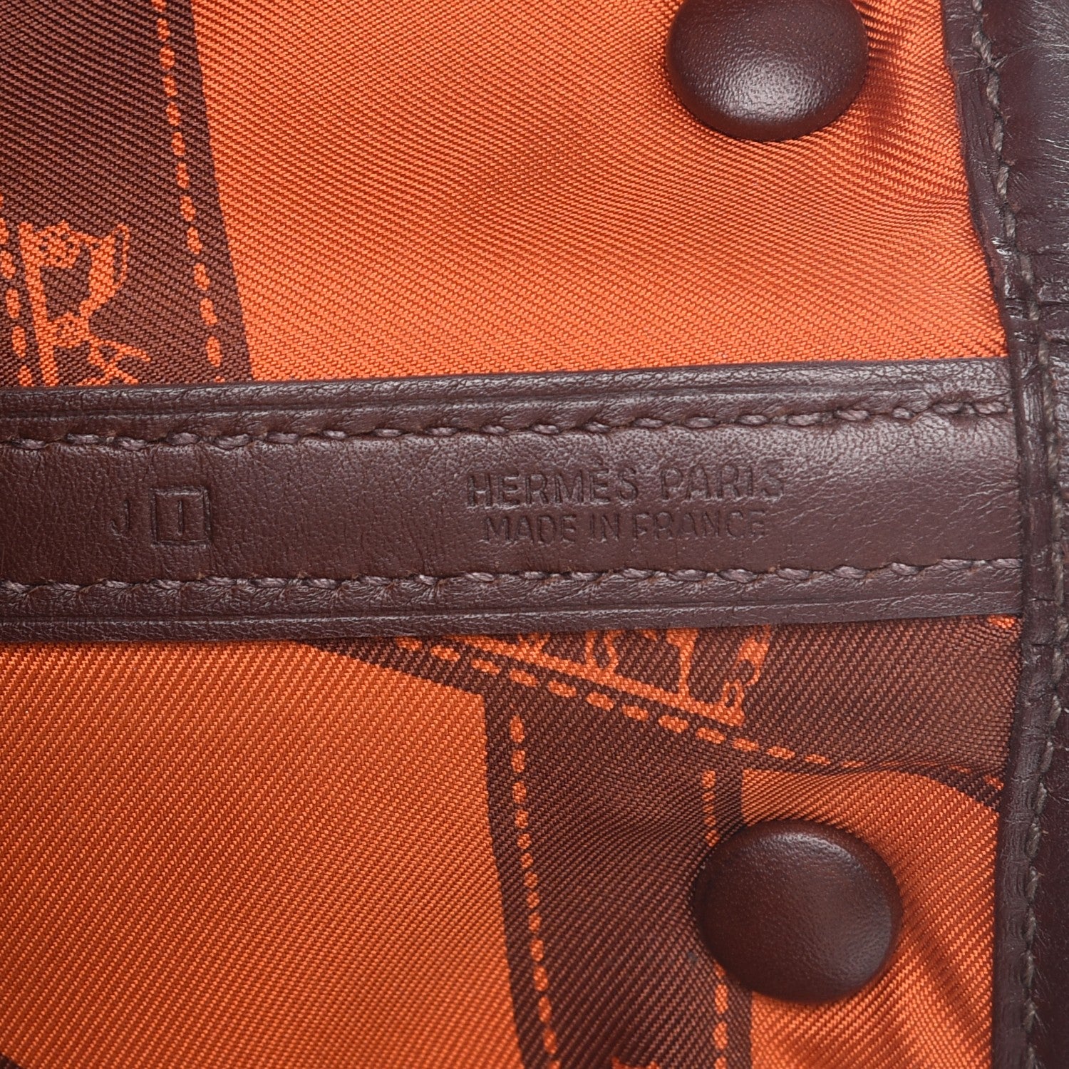 Hermes Swift Bolduc Twilly Garden Party TPM Chocolate 6 of 9