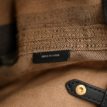 Burberry Canvas Mega Check Medium Ashby Hobo Black 7 of 10