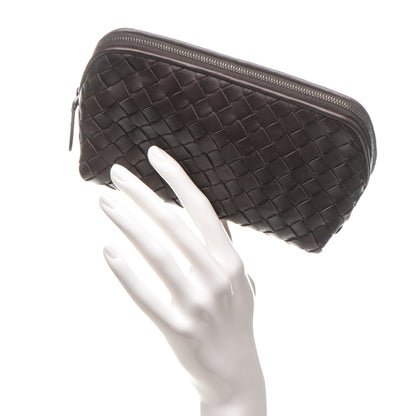 Bottega Veneta Nappa Intrecciato Cosmetic Case Ebano 2 of 8