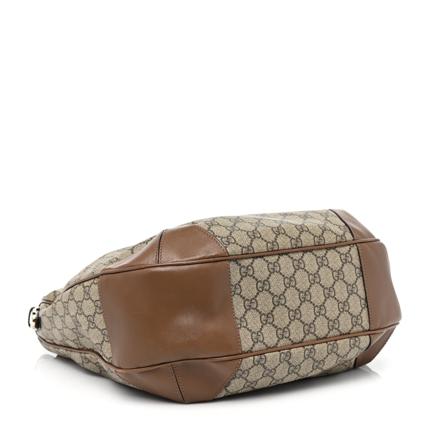 Gucci GG Supreme Monogram Margaux Calfskin Medium Nice Hobo Beige Ebony Acero 4 of 11
