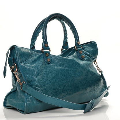 Balenciaga Agneau Giant 12 Rose Gold Hardware City Lagon 3 of 6