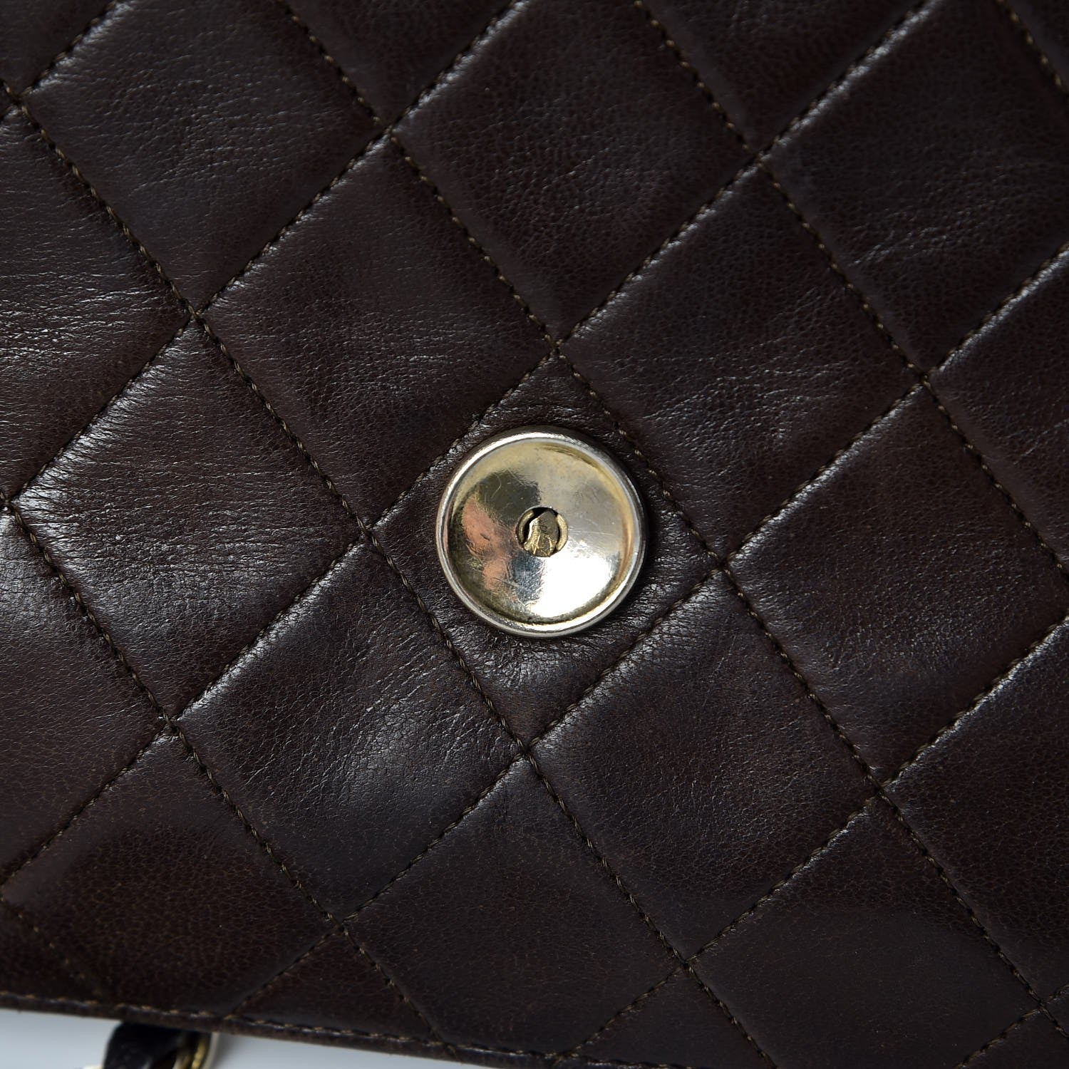 Chanel Lambskin Quilted Small Single Flap Brown 14 of 14