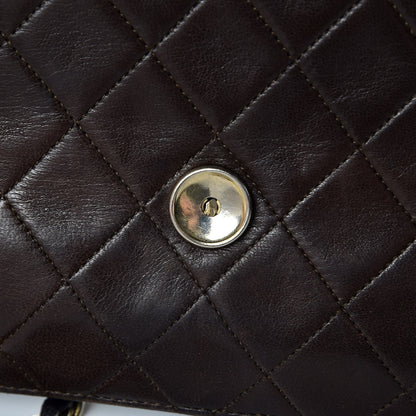 Chanel Lambskin Quilted Small Single Flap Brown 14 of 14