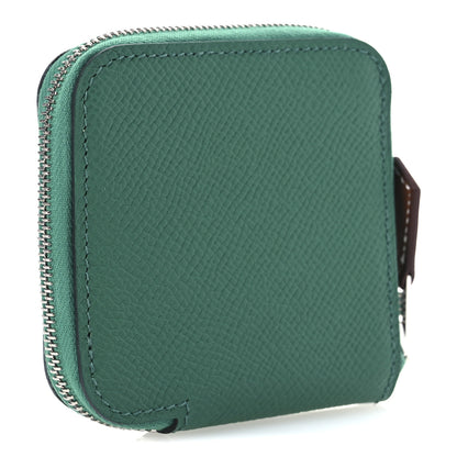 Hermes Epsom Silk'in Coin Purse Vert Jade 3 of 8