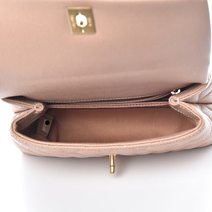 Chanel Caviar Quilted Mini Coco Handle Flap Beige 4 of 6