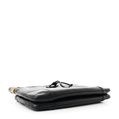 Gucci Pebbled Calfskin Drawstring Shoulder Bag Black 4 of 10