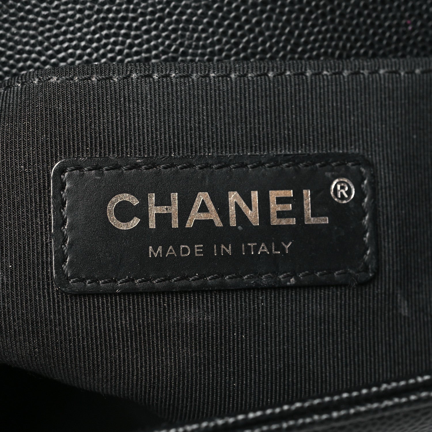 Chanel Caviar Chevron Quilted Small Boy Flap Black 6 of 10
