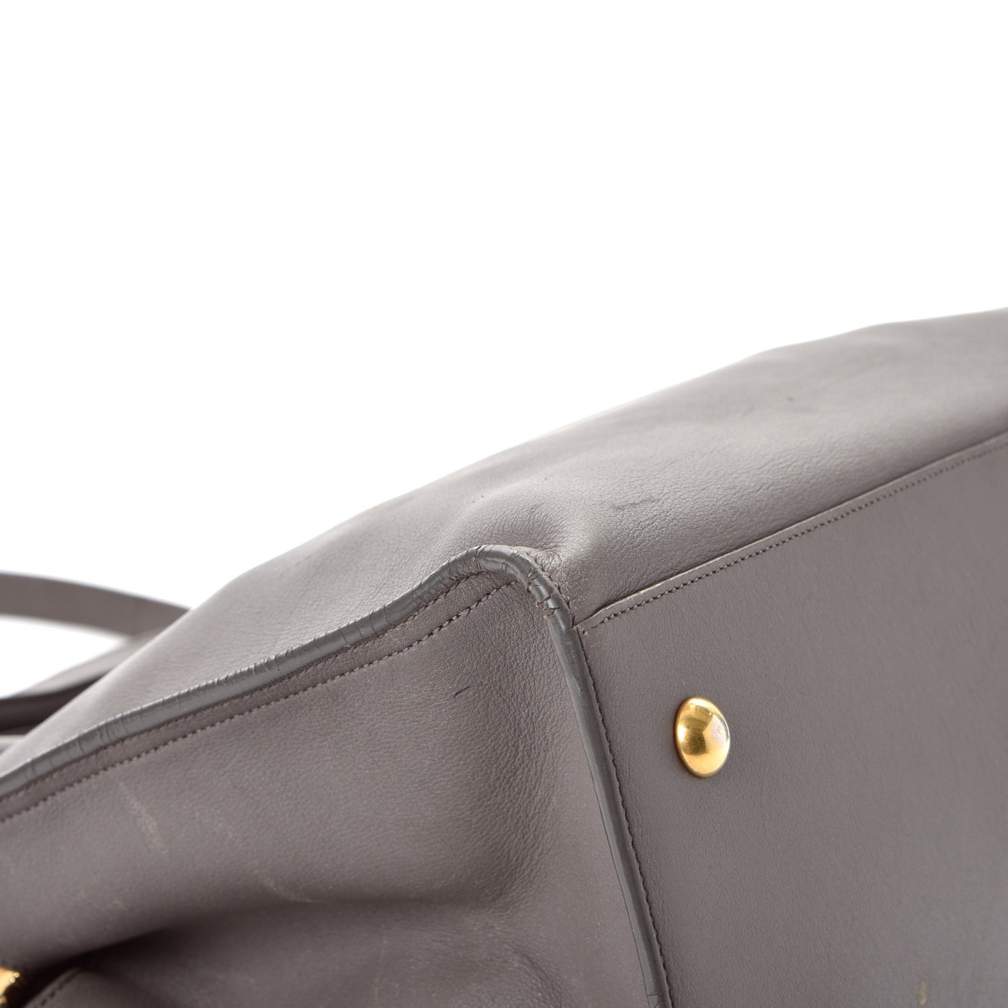 Calfskin Small Classic Y Cabas Fog