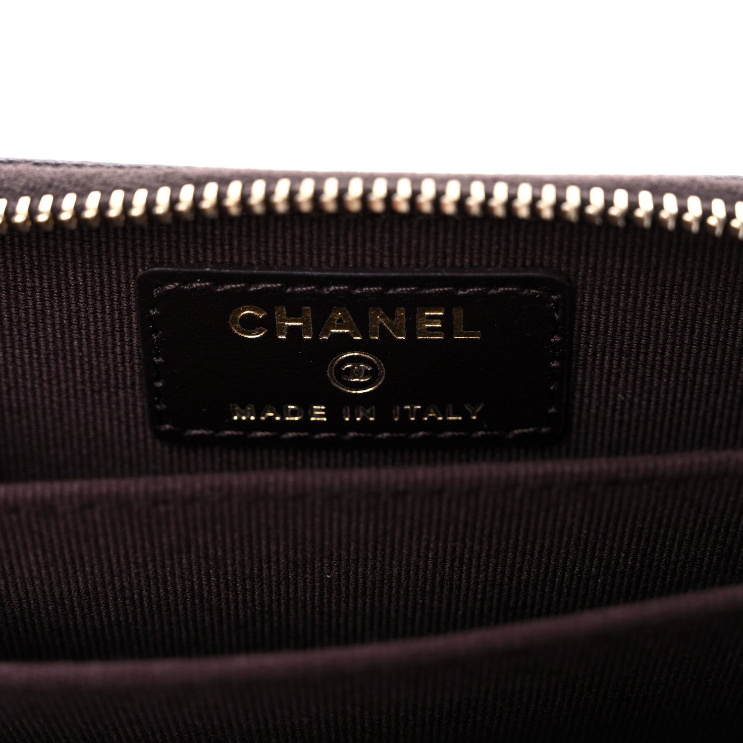 Chanel Caviar Quilted Zip Coin Purse Burgundy 6 of 7