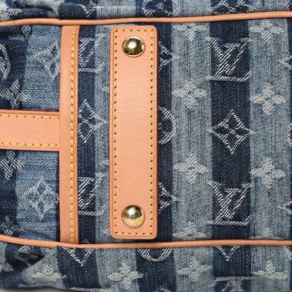 Louis Vuitton Denim Raye Porte Epaule MM 10 of 15