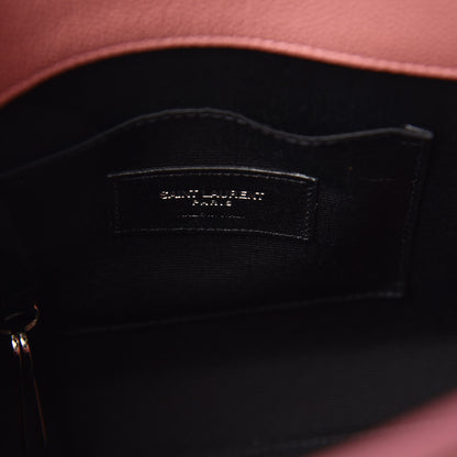 Saint Laurent Grained Calfskin Baby Sac De Jour Dark Rose 10 of 11