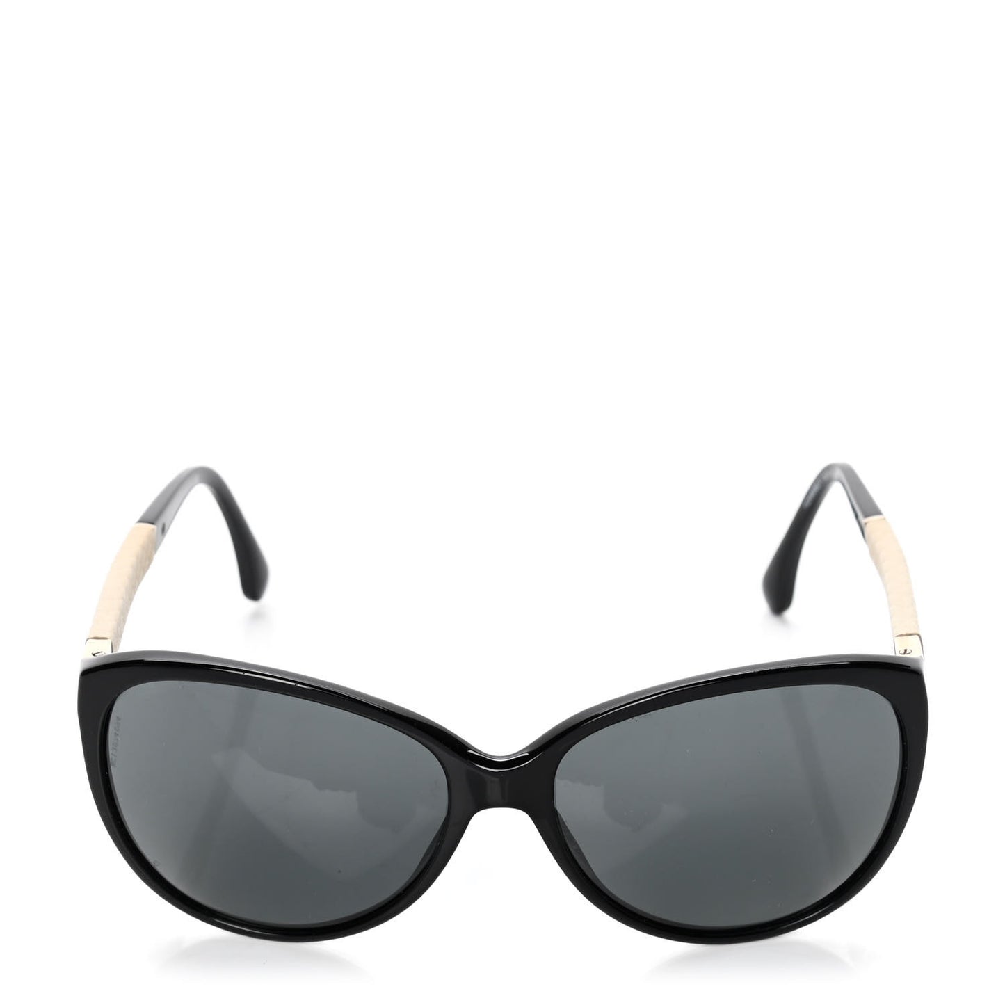 Lambskin Quilted Acetate CC Sunglasses 5225-O Black