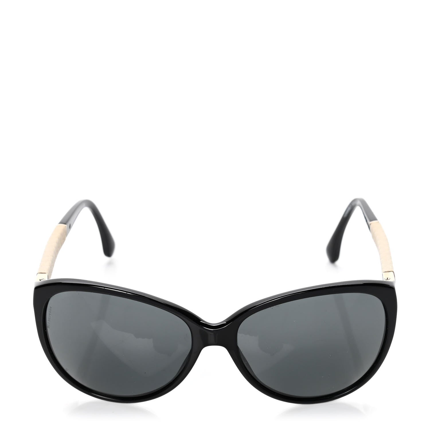 Chanel Lambskin Quilted Acetate CC Sunglasses 5225-O Black 2 of 5