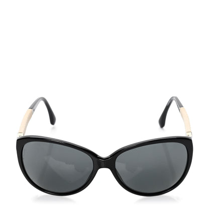 Chanel Lambskin Quilted Acetate CC Sunglasses 5225-O Black 2 of 5