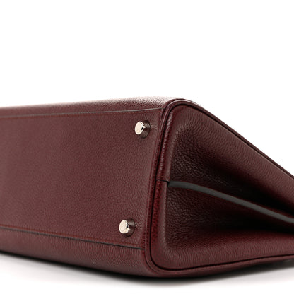 Gucci Grainy Calfskin Small Zumi Top Handle Bag Vintage Bordeaux 10 of 14