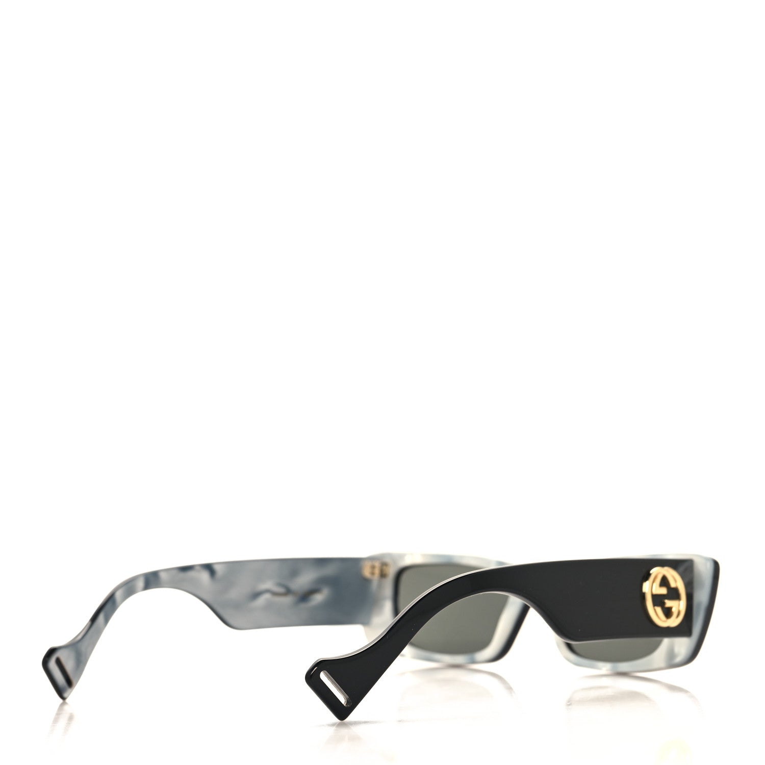 Gucci Acetate Rectangular Sunglasses GG0516S Black 4 of 7