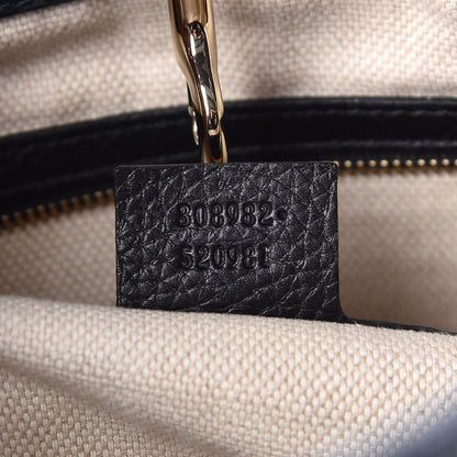 Gucci Pebbled Calfskin Medium Soho Chain Shoulder Bag Black 9 of 9