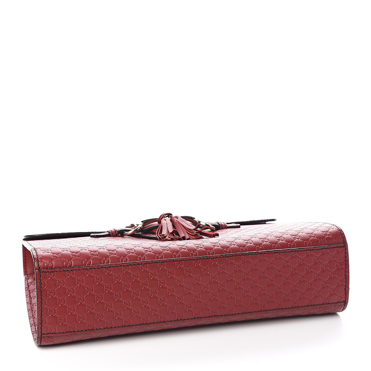Gucci Microguccissima Medium Emily Chain Shoulder Bag Red 3 of 9