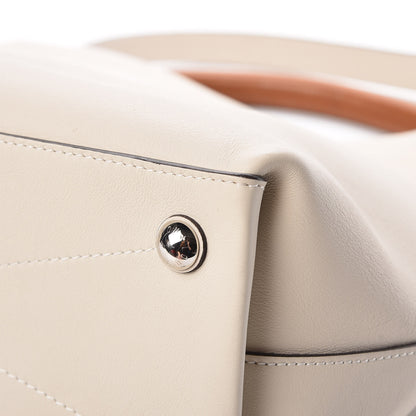 Louis Vuitton Veau Soie Calfskin Parnassea Bagatelle Hobo Blanc Casse 13 of 16