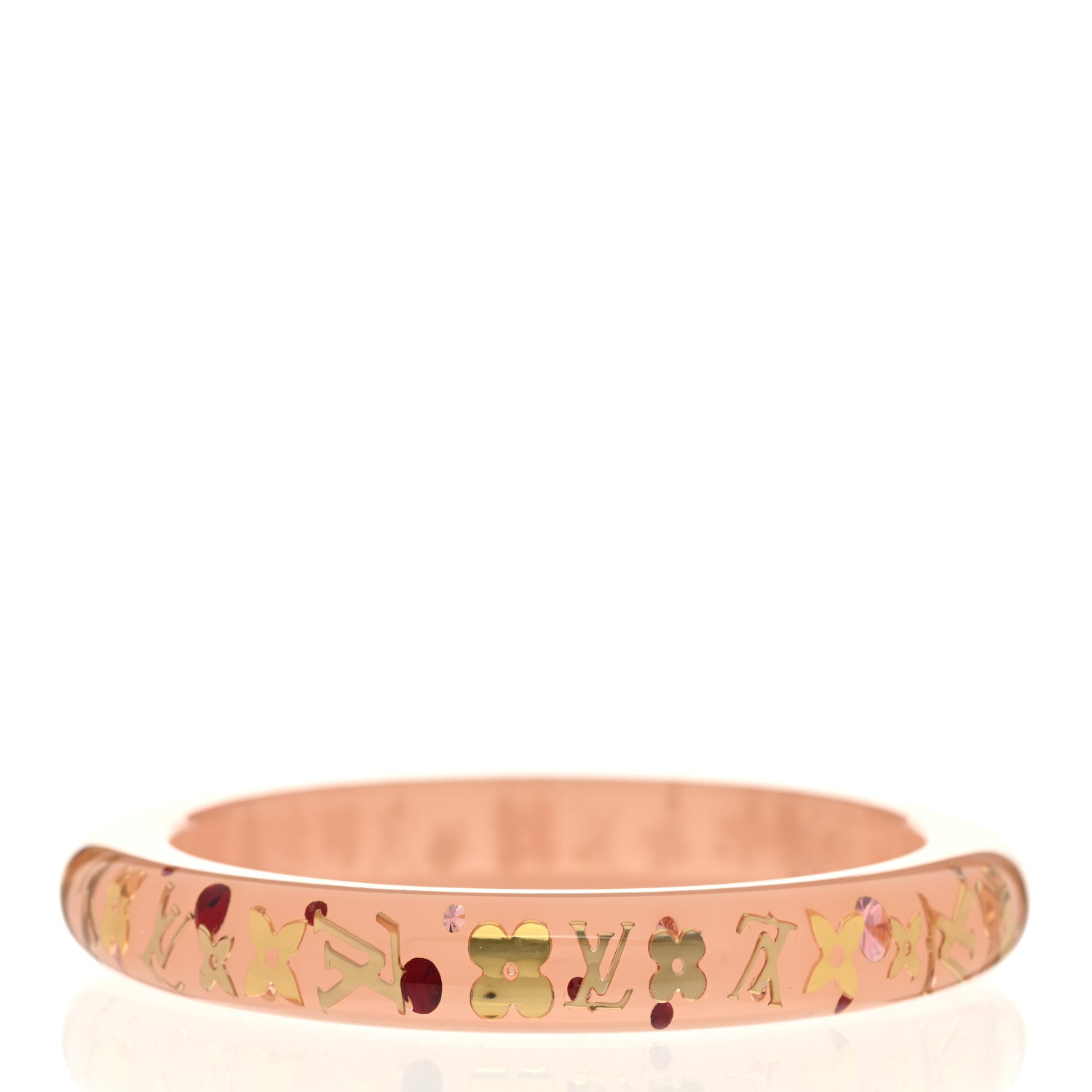 Louis Vuitton Resin Swarovski Inclusion Bracelet PM Rose 3 of 4
