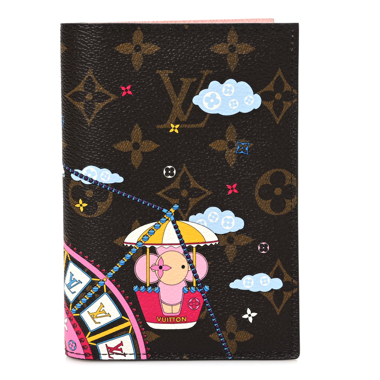 Louis Vuitton Monogram 2020 Christmas Animation Big Wheel Passport Cover Rose Ballerine 1 of 8