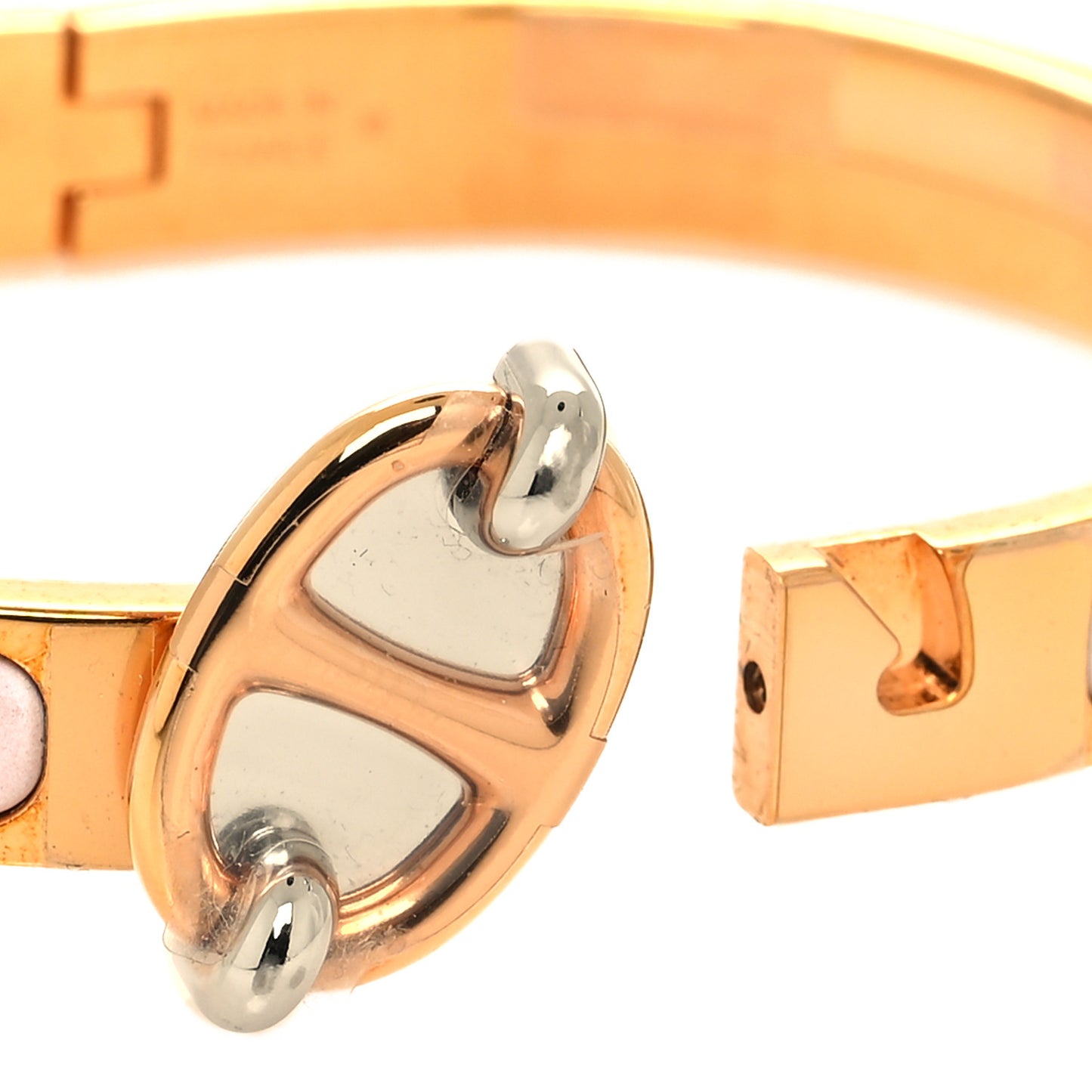 Enamel Mini Clic Chaine d'Ancre Bracelet PM Rose Candeur