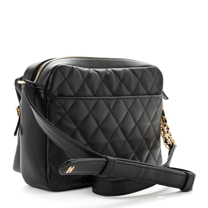 Chanel Calfskin Quilted Large Camera Case Black 3 of 10