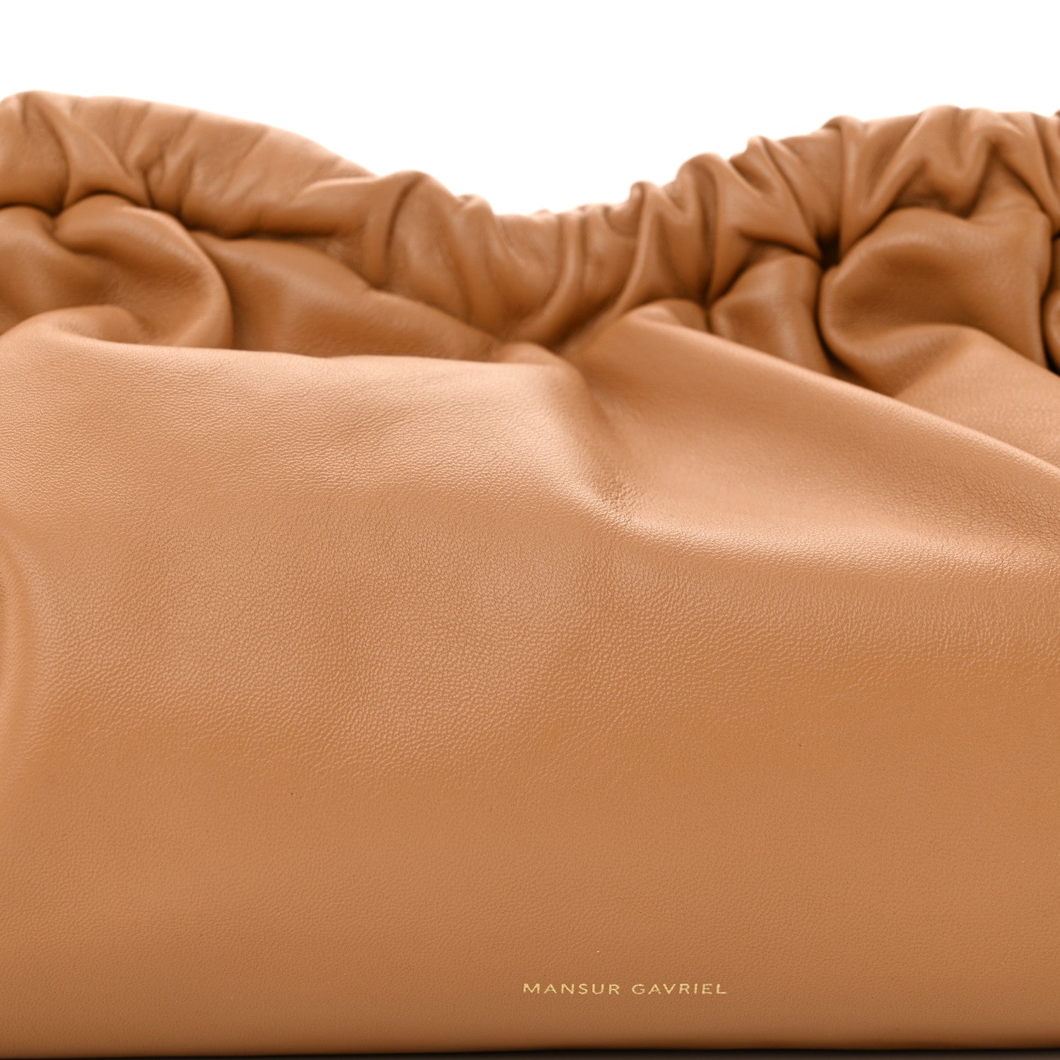 Mansur Gavriel Lambskin Cloud Clutch Caramel 7 of 11