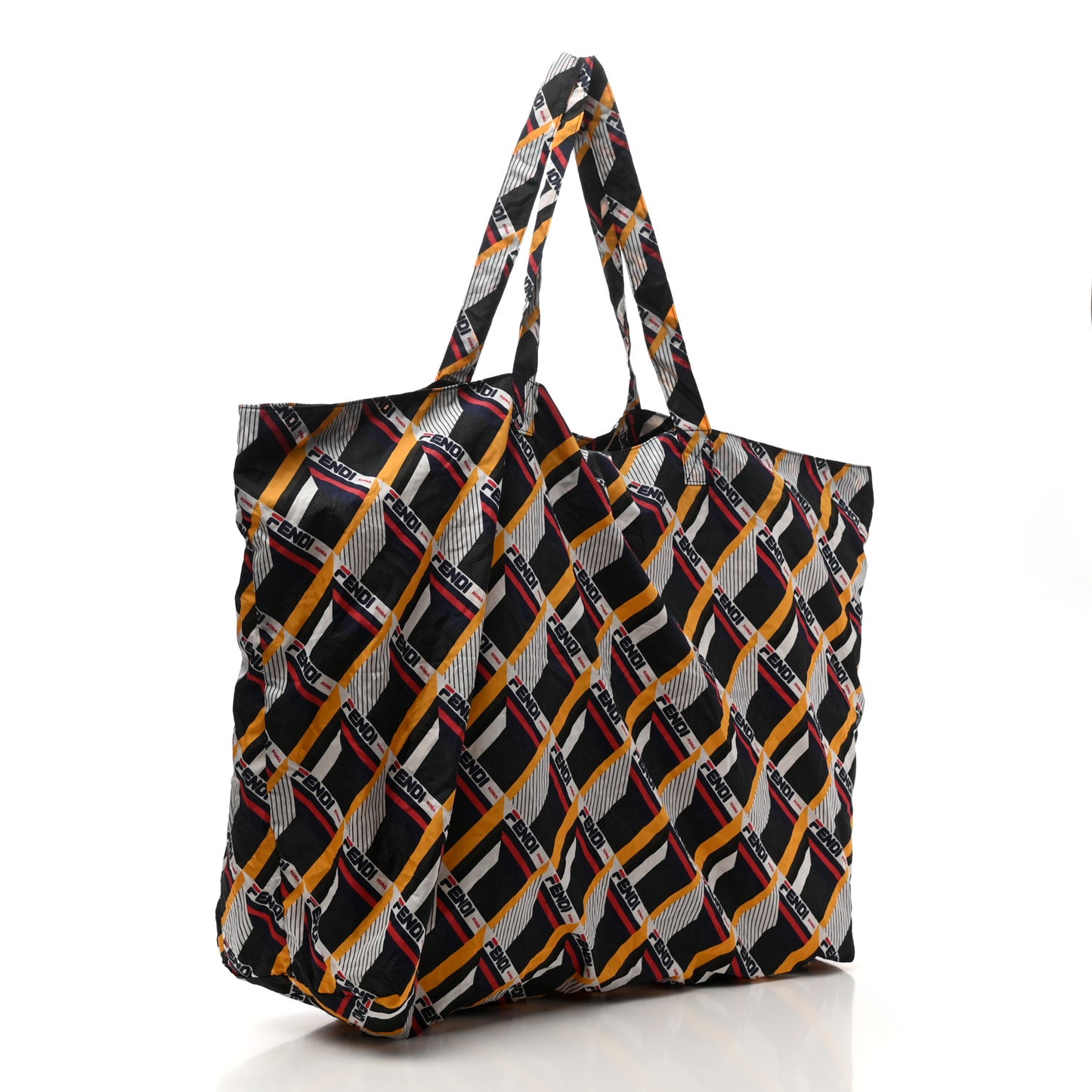 X FILA Calfskin Mania Tote Charm White Blueberry Multicolor