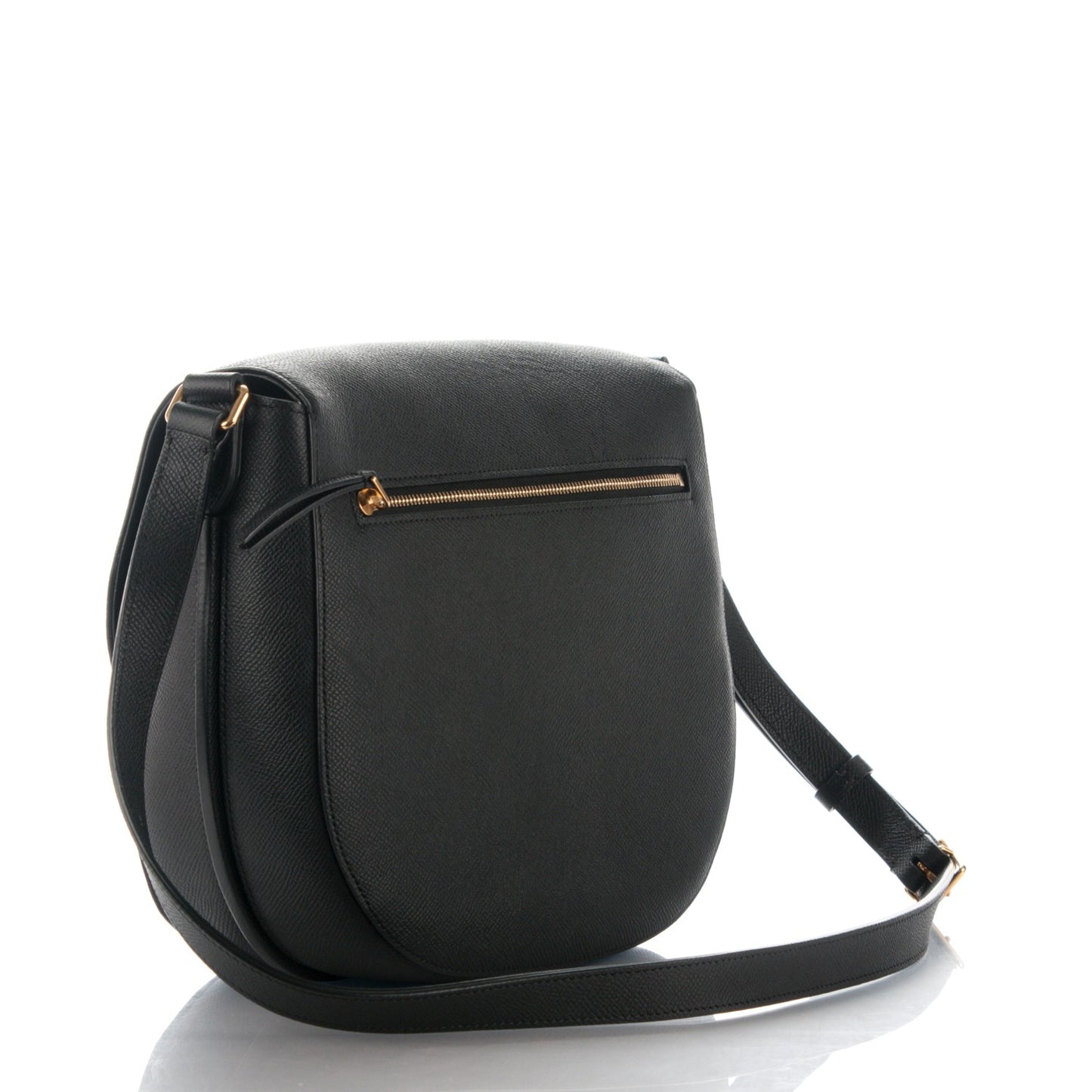 Grained Calfskin Medium Trotteur Black