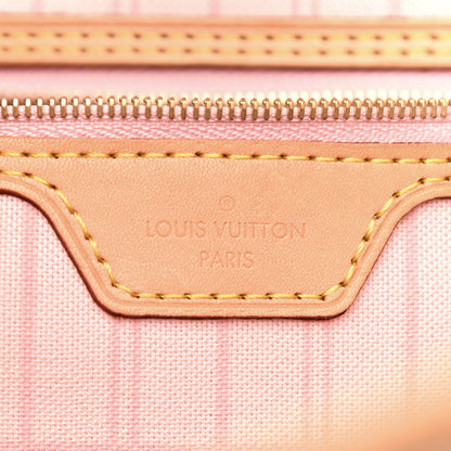 Louis Vuitton Damier Azur Neo Neverfull MM Rose Ballerine 6 of 13