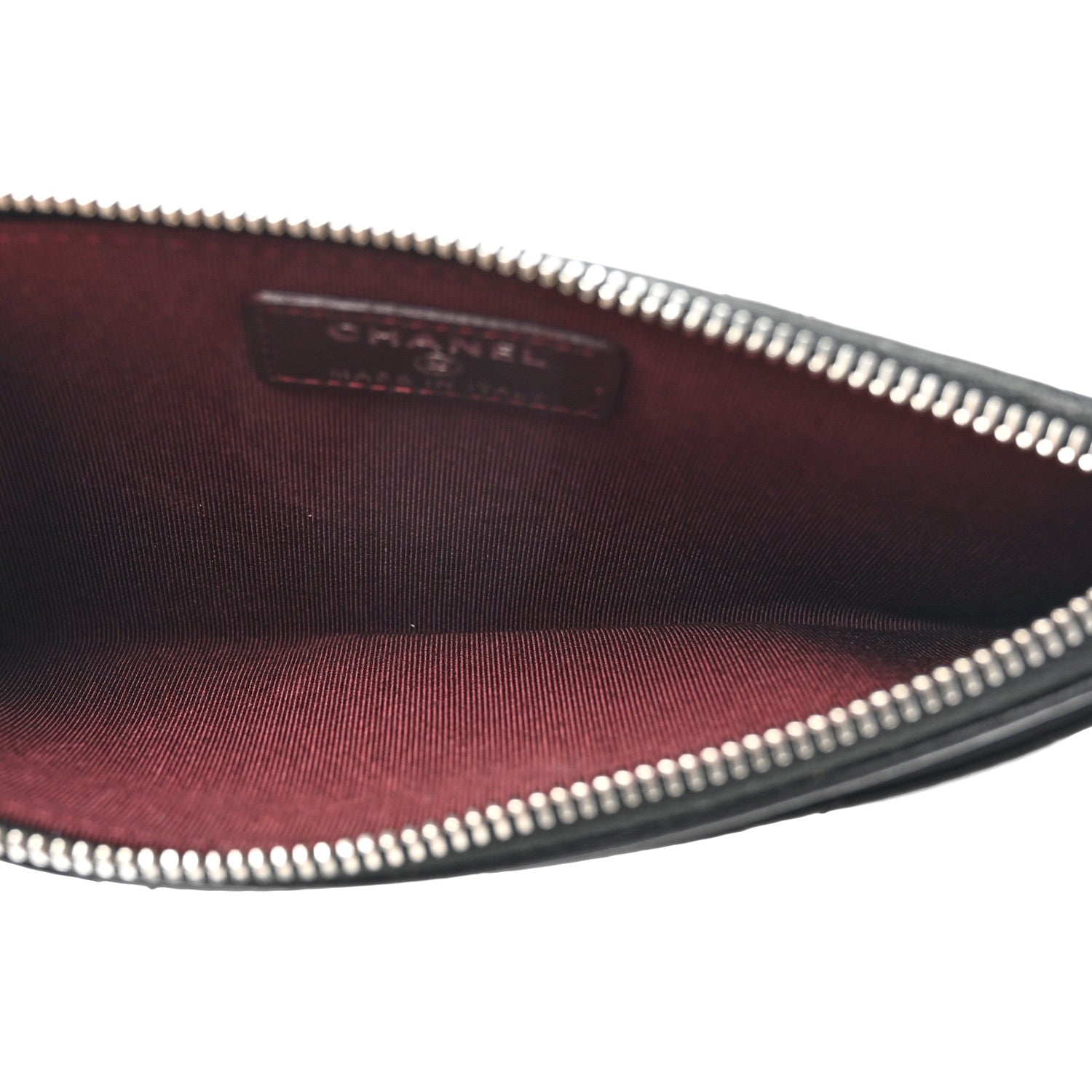 Chanel Lambskin Quilted Classic Zip Pouch Black 5 of 10