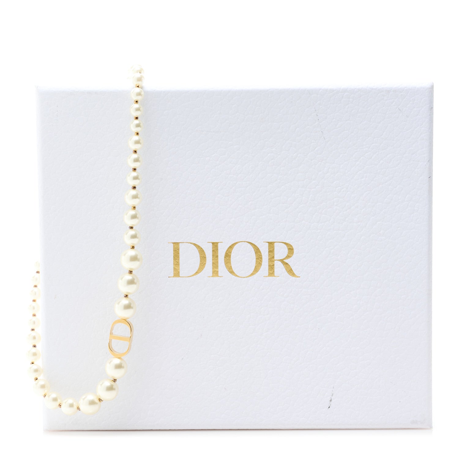 Christian Dior Pearl 30 Montaigne Choker Necklace Gold 6 of 6